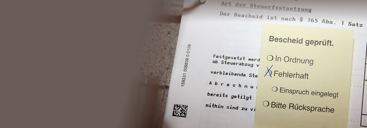 Antrag auf schlichte Änderung zur Korrektur von Steuerbescheiden